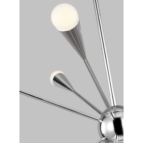 Addley 10 Light Metal Dimmable Sputnik Chandelier Reviews Joss Main